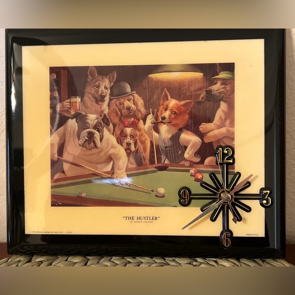 The Hustler by Arthur Sarnoff Clock 1993 Arthur A. Kaplan Co Inc NYC L990 **READ